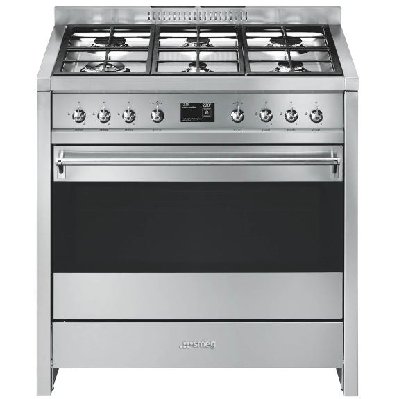SMEG FREESTANDING OPERA THERMOSEAL PYROLYTIC COOKER 90cm