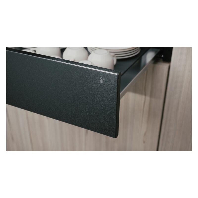 ASKO 14cm Built-In Warming Drawer - Black Steel (Craft)