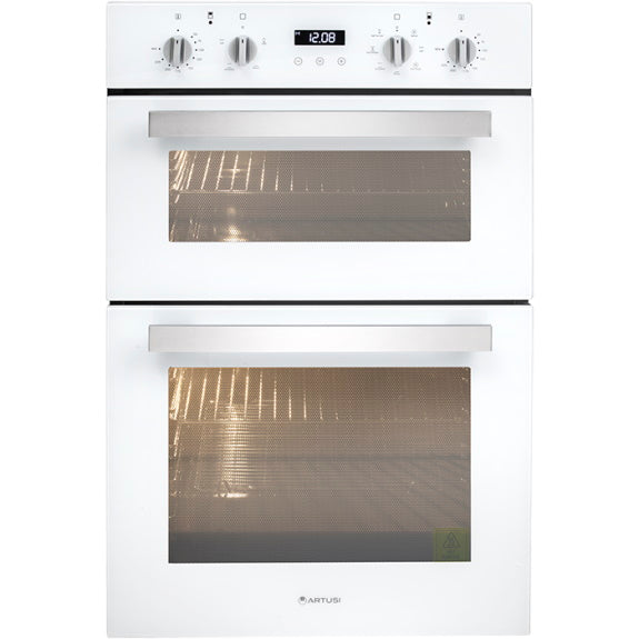 Artusi 60cm Built-In Double Oven with 4 + 7 Functions - White