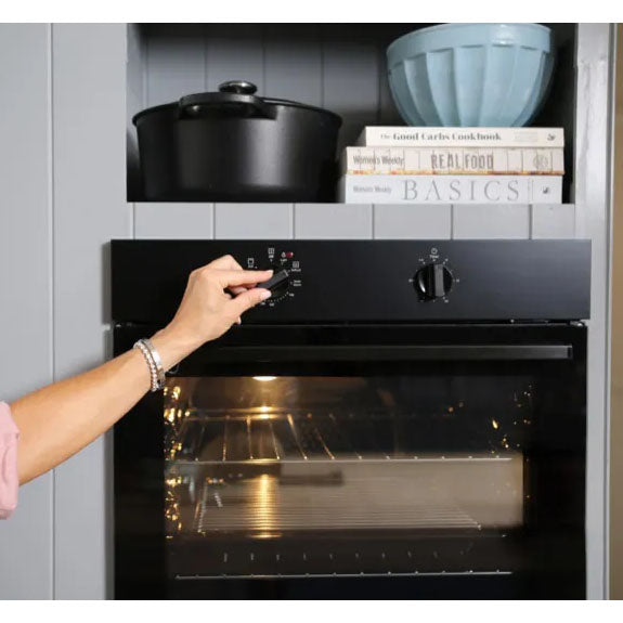 Chef 60cm Built-In Oven with 3 Functions - Dark Stainless Steel