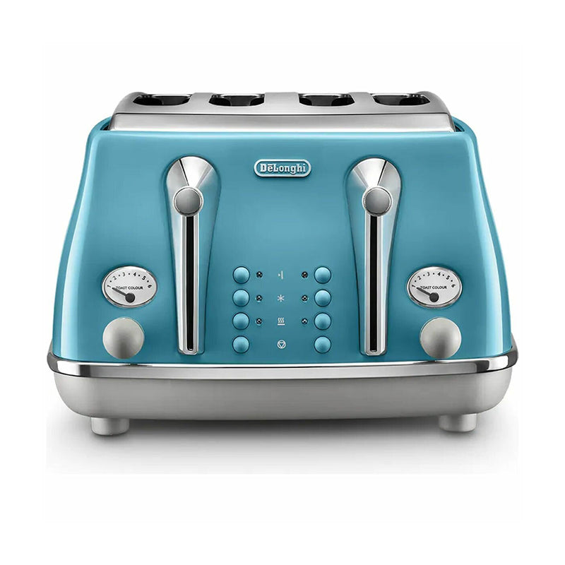 DeLonghi Icona Capitals Lisbon Azure 4 Slice Toaster