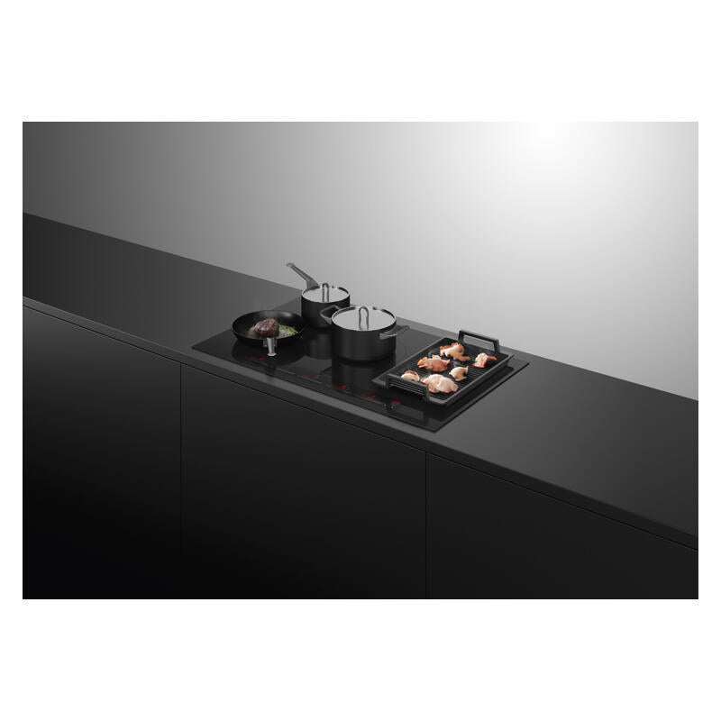 Fisher & Paykel 90cm 5 Zone Induction Cooktop: Smart Zone (Series 7) - Black