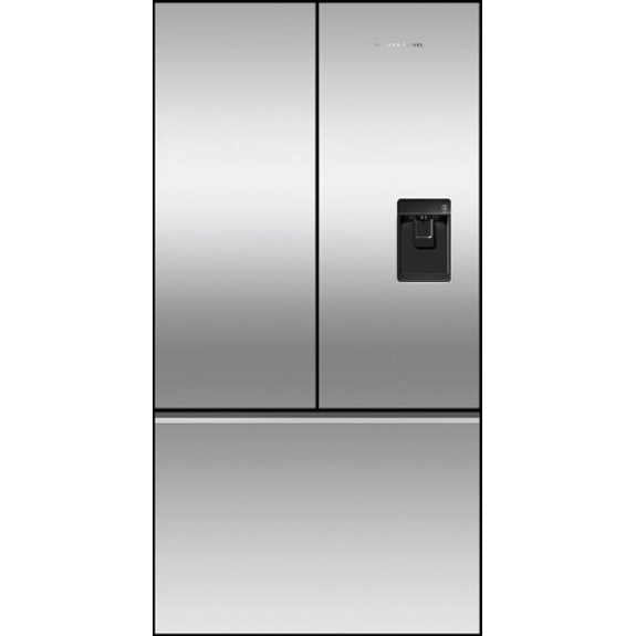 Fisher & Paykel 569L French Door Fridge Freezer with Ice & Water Dispenser - Stainless Steel (Series 7)