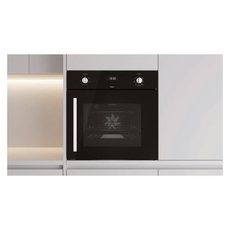 Haier 60cm Built-In Oven with 7 Functions - Black (300 Series)