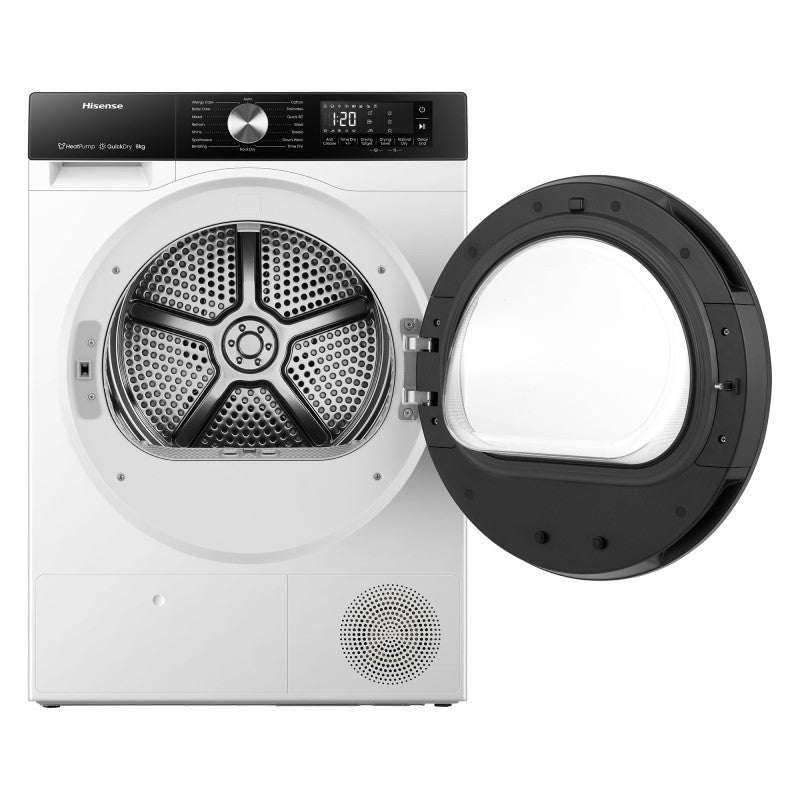 Hisense 8kg Heat Pump Condenser Dryer - White (Series 3)