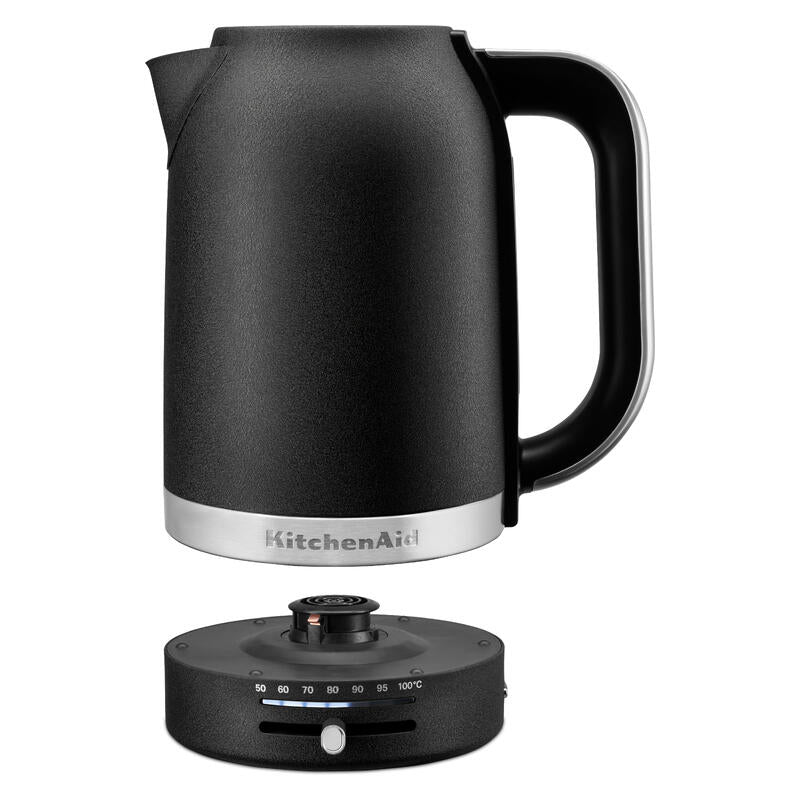 KitchenAid 1.7L Variable Temperature Kettle - Cast Iron Black
