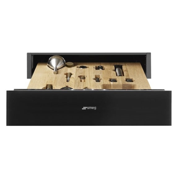 Smeg 15cm Built-In Sommelier Drawer - Black (Linea)