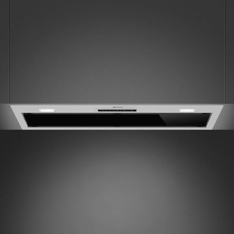 Smeg 90cm Undermount Rangehood - Black/Stainless Steel (Universale)