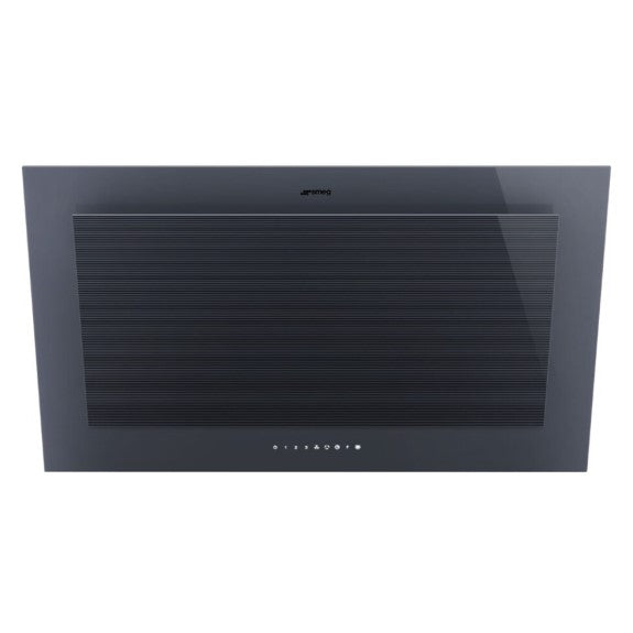 Smeg 90cm Vertical Wall Mounted Rangehood - Grey (Linea)