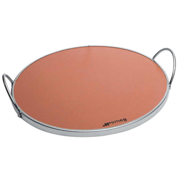 Smeg Round Pizza Stone with Handle