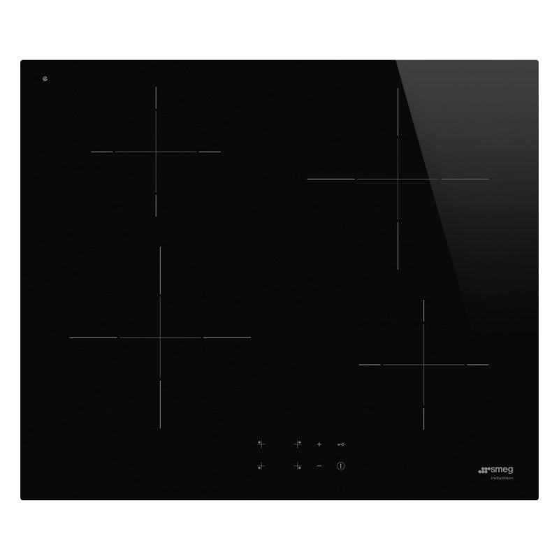Smeg 60cm 4-Zone Induction Cooktop - Black (Universale)