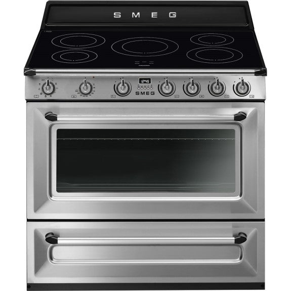 SMEG VICTORIA FREESTANDING COOKER WITH INDUCTION HOB 90cm