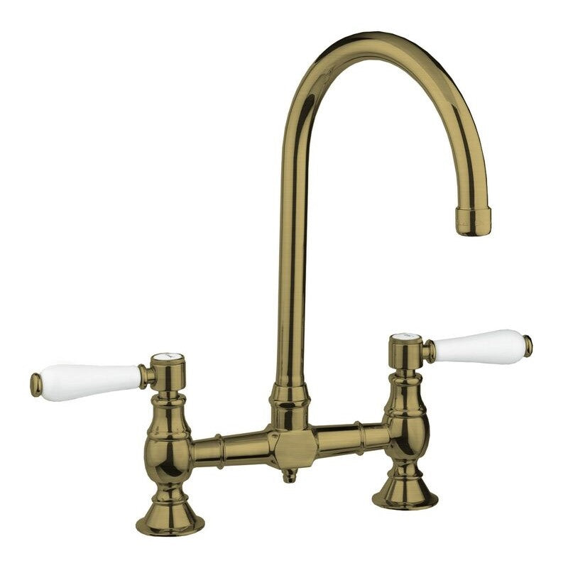 VICARIO ARMANDO PROVINCIAL EXPOSED BREECH KITCHEN TAP BRONZE