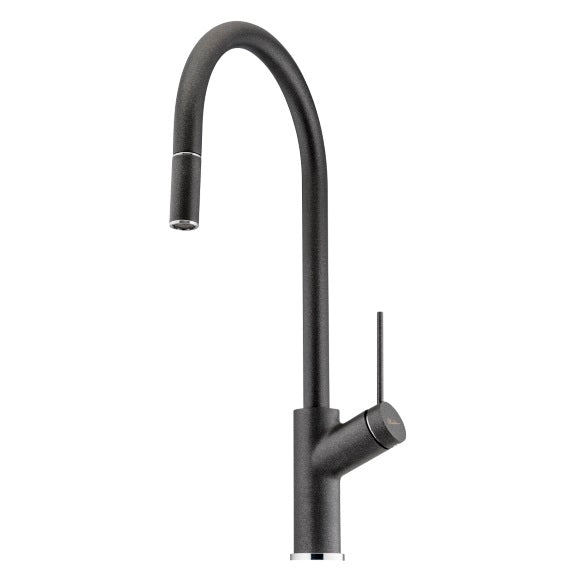 Oliveri Vilo Pull Out Sink Mixer Tap Santorini Black