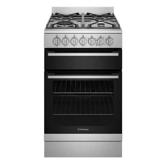 WESTINGHOUSE FREESTANDNG DUAL FUEL COOKER 54cm
