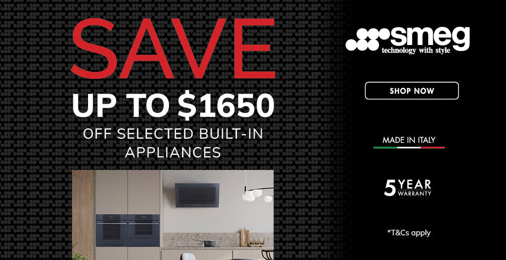 Save up to $1650 on select Smeg Built-In Kitchen Appliances