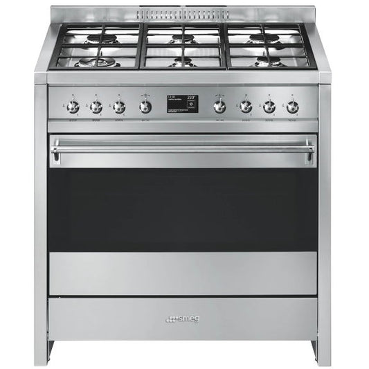 SMEG FREESTANDING OPERA THERMOSEAL PYROLYTIC COOKER 90cm