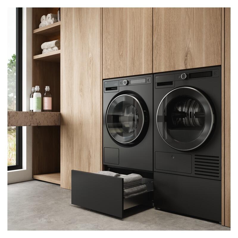 ASKO Laundry Pedestal with Storage Drawer - Graphite Black