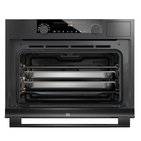 ASKO 45cm Built-In Combination Steam Oven -  Black Steel