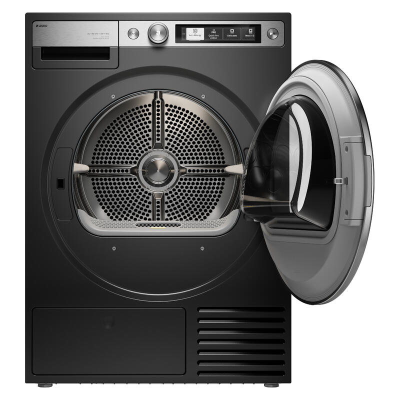 ASKO 9kg Heat Pump Condenser Dryer - Graphite Black (Style+ Series 7)