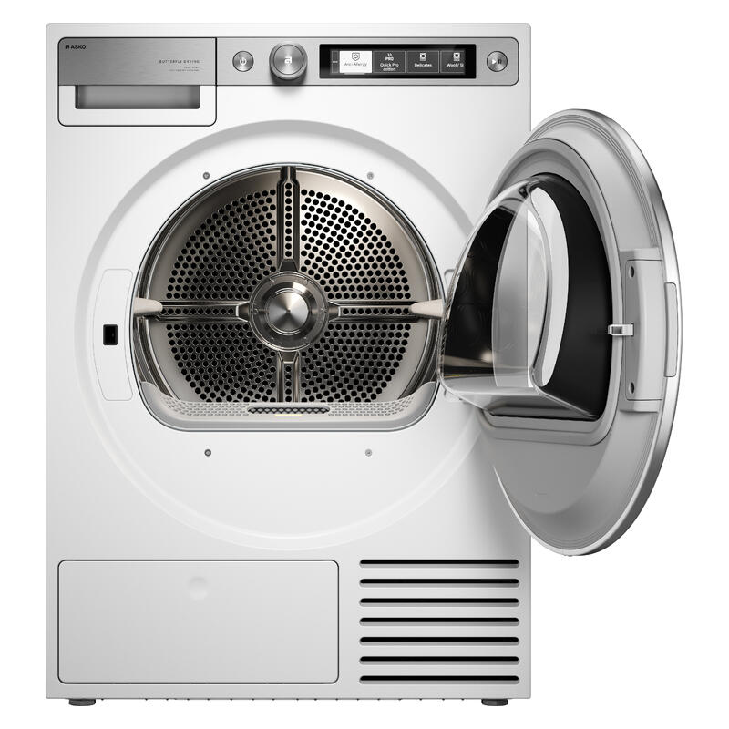 ASKO 9kg Heat Pump Condenser Dryer - White  (Style+ Series 7)