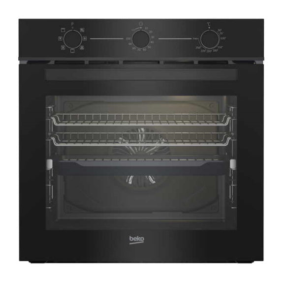 Beko 60cm Built-In Oven with 7 Functions - Black