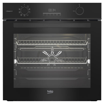 Beko 60cm Pyrolytic Built-In Oven with 9 Functions - Black (Aeroperfect)