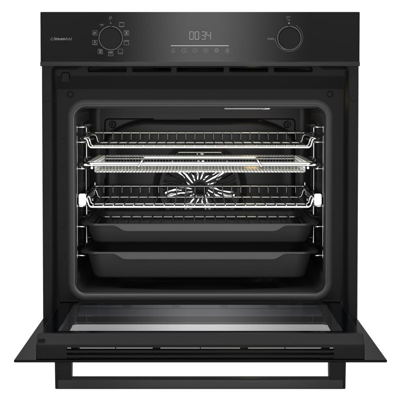 Beko 60cm Pyrolytic Built-In Oven with 9 Functions - Black (Aeroperfect)
