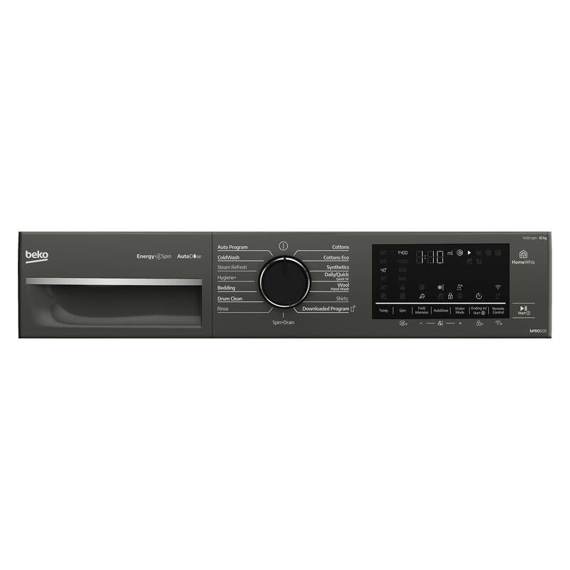 Beko 10kg Front Load Washing Machine - Black