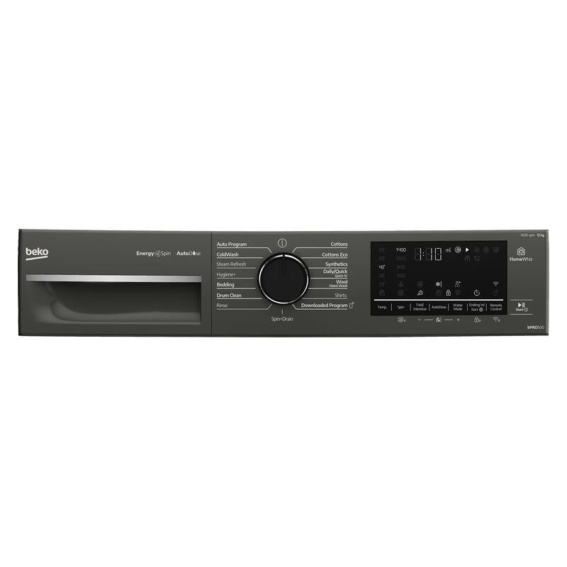 Beko 12kg Front Load Washing Machine - Black