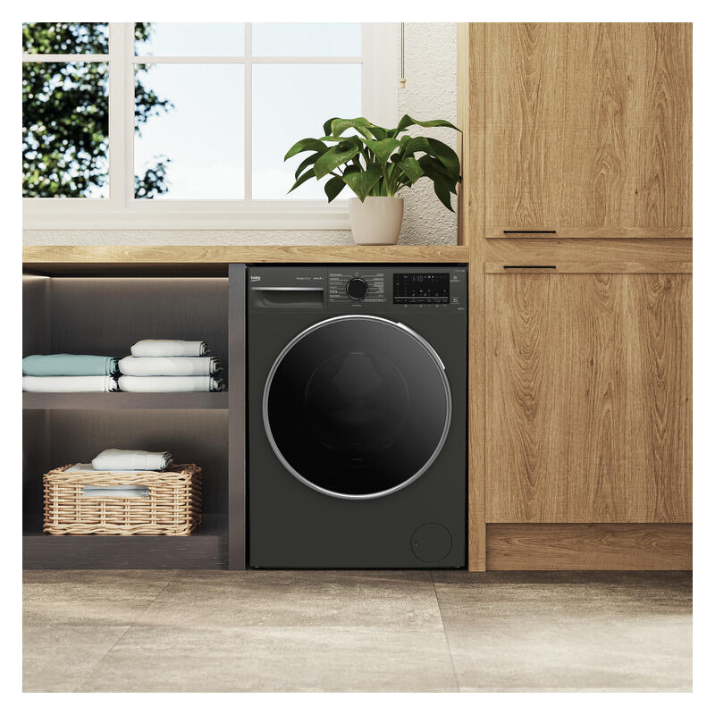 Beko 12kg Front Load Washing Machine - Black