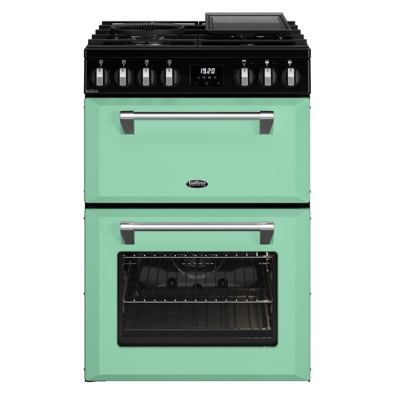 Belling 60cm Freestanding Double Cavity Dual Fuel - Mojito Mint