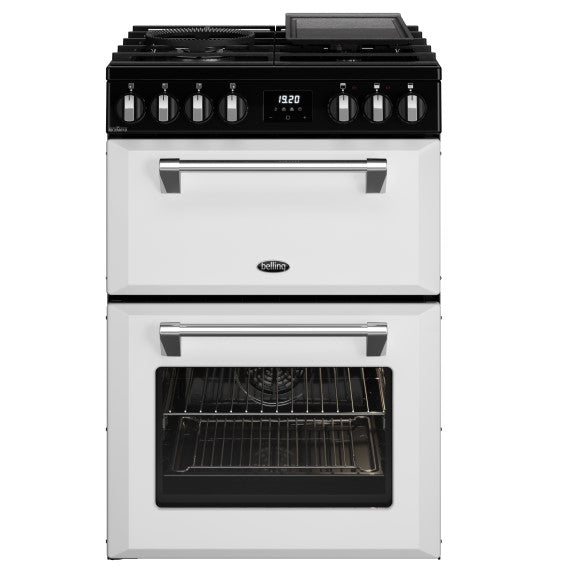 Belling 60cm Mini Richmond Dual Fuel Upright - White