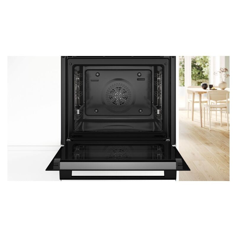 Bosch 60cm Pyrolytic Built-In Oven with 7 Functions - Black (Series 6)