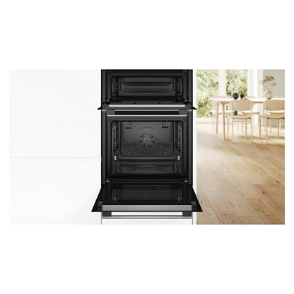 Bosch 60cm Pyrolytic Built-In Double Oven with 10 Functions - Stainless Steel (Series 6)