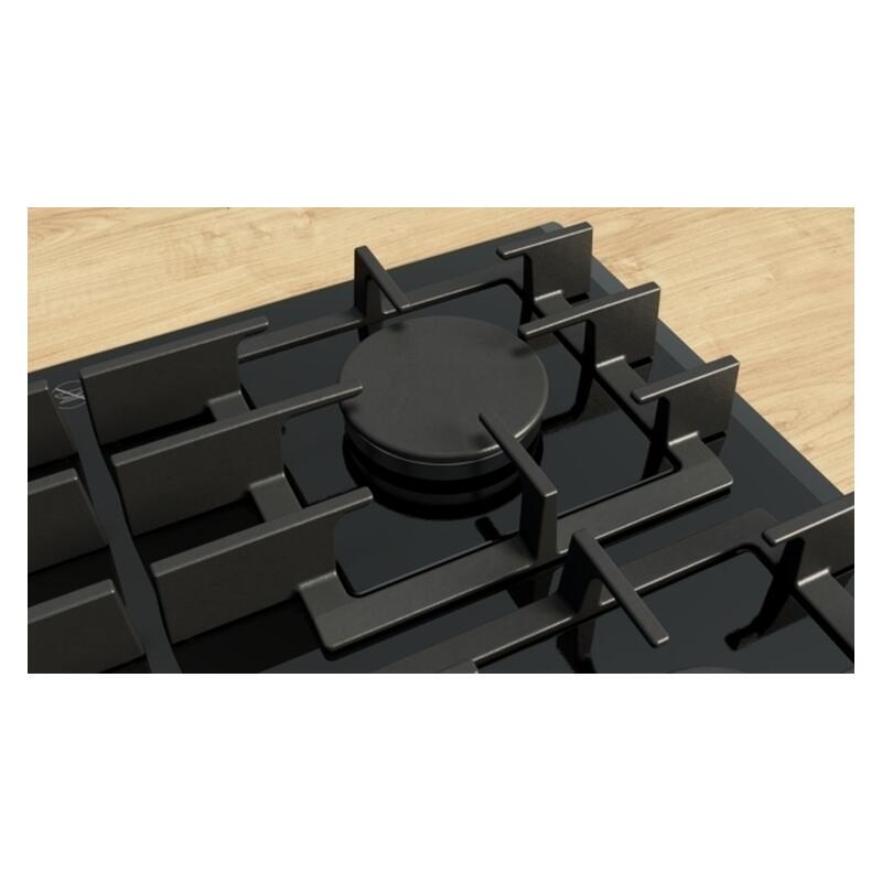 Bosch 90cm 5 Burner Gas Cooktop - Black Glass (Series 6)