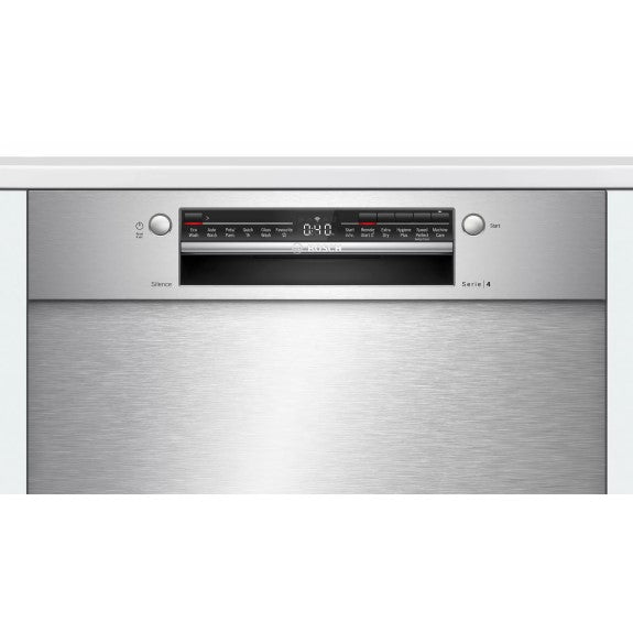 Bosch 14 Place Setting Smart Built-Under Dishwasher - Stainless Steel (Series 4)