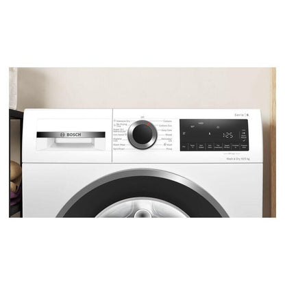 Bosch 10kg + 5kg Front Load Washing Machine and Dryer Combo - White (Series 6)