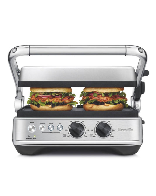 Breville Brushed The Sear & Press Grill - Stainless Steel