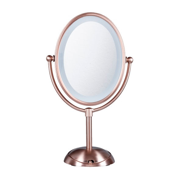 Conair LED Lighted Mirror - Brushed Rose Gold