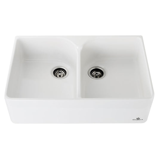 CHAMBORD CLOTAIRE DOUBLE BOWL 800X500X220 WHITE