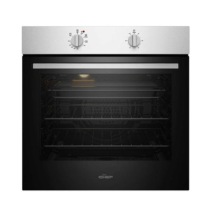 Chef 60cm Built-In Oven with 3 Functions - Stainless Steel