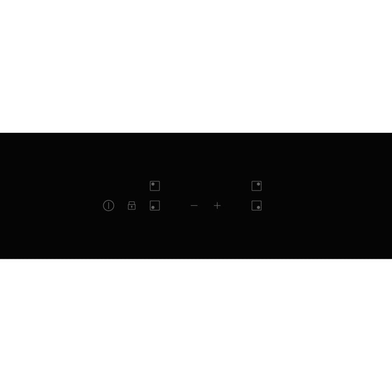 Chef 60cm 4 Zone Induction Cooktop - Black