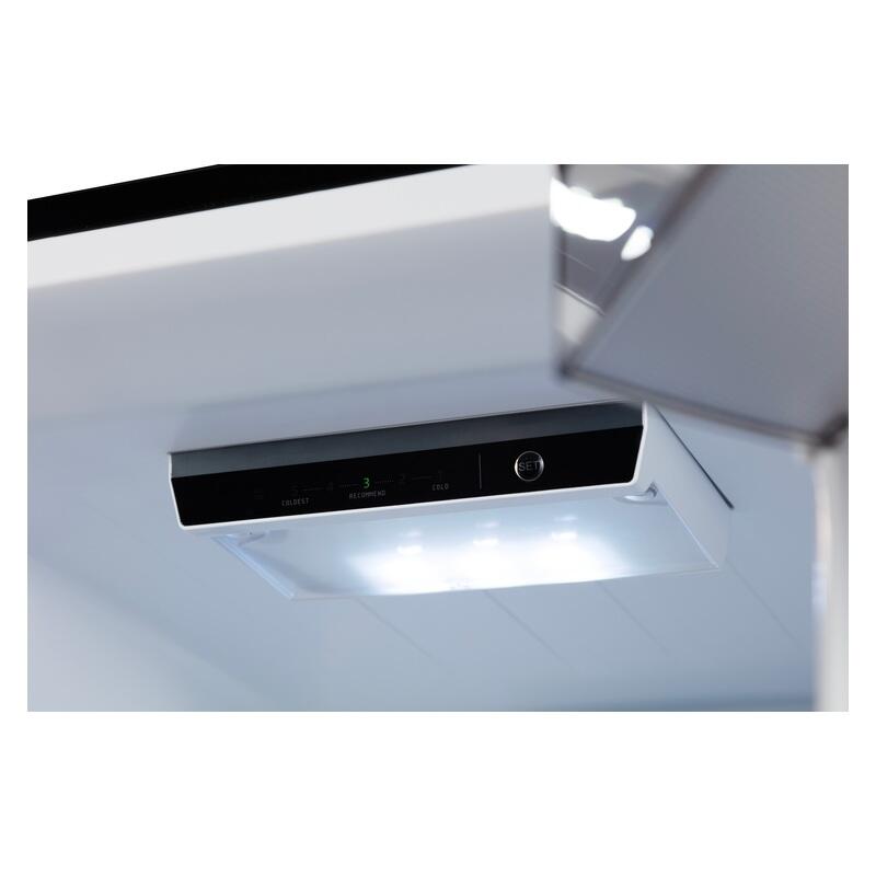 CHiQ 283L Bottom Mount Fridger - Black Steel
