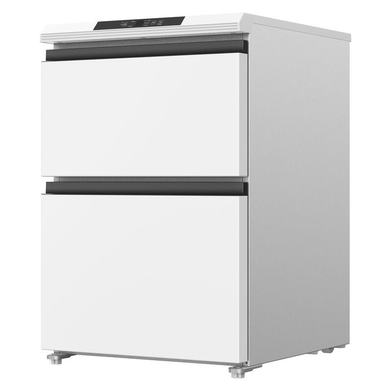 CHiQ 145L Hybrid Vertical Fridge or Freezer Drawers - White