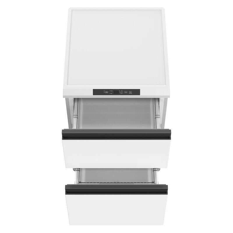 CHiQ 145L Hybrid Vertical Fridge or Freezer Drawers - White