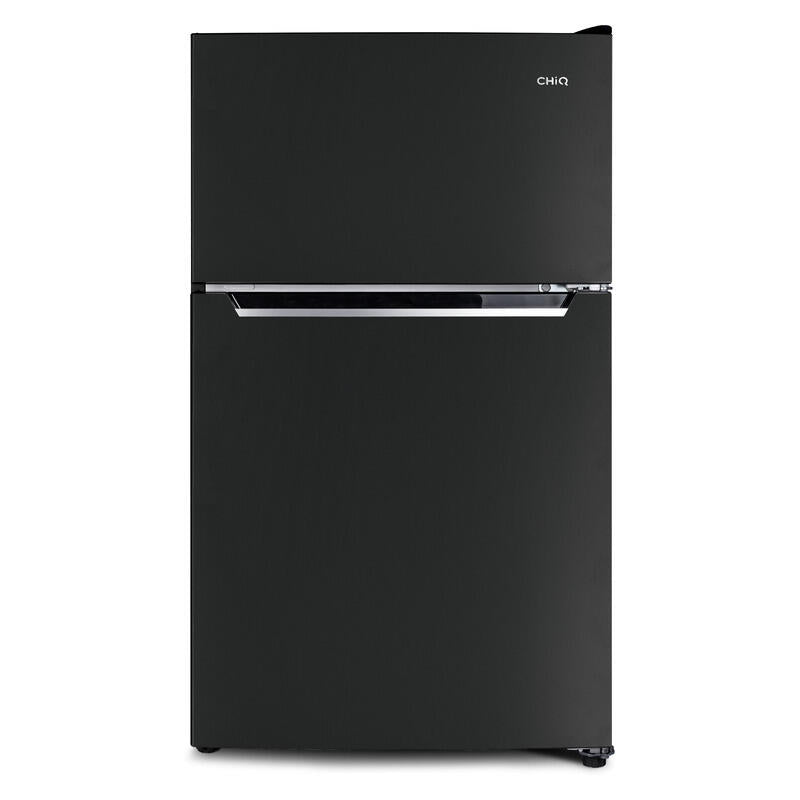 CHiQ 86L Top Mount Fridge Freezer - Black