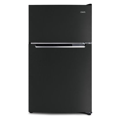 CHiQ 86L Top Mount Fridge Freezer - Black