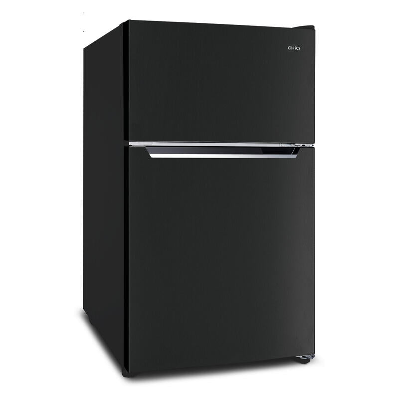 CHiQ 86L Top Mount Fridge Freezer - Black