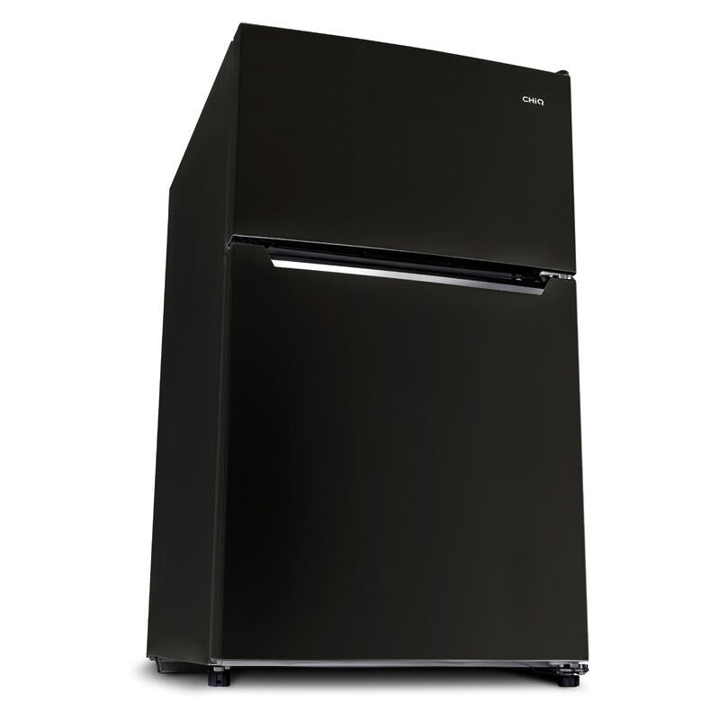 CHiQ 86L Top Mount Fridge Freezer - Black
